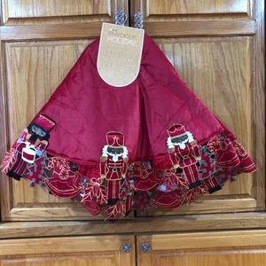 ENVOGUE Christmas Tree Skirt - African American Nutcrackers